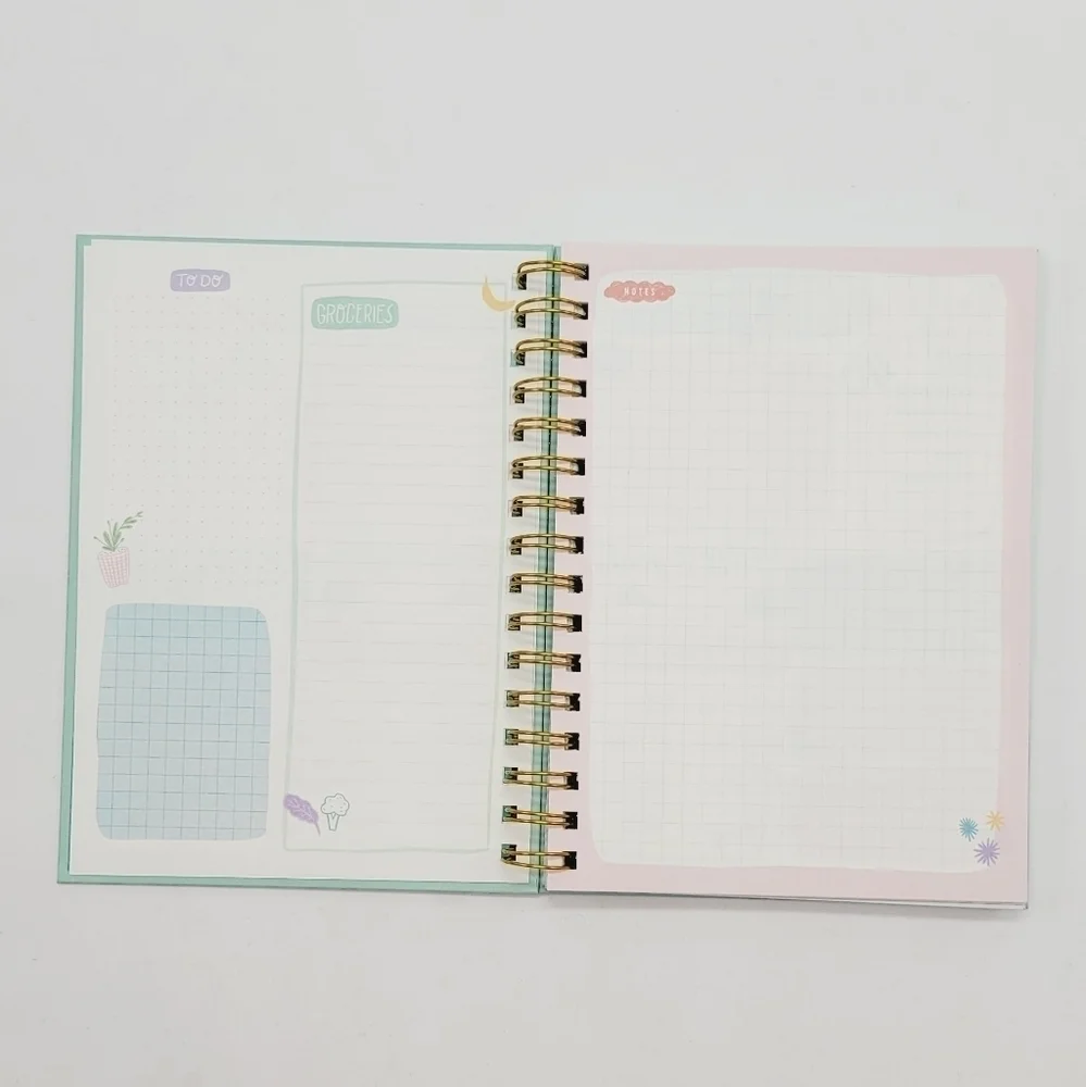 Crush your goals multicolor workout/ gym‎ agenda/journal